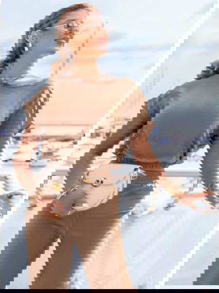 Komplet bluzka i szerokie...