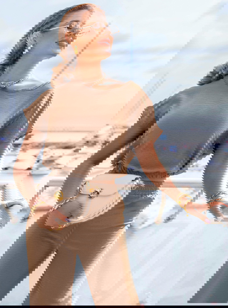 Komplet bluzka i szerokie spodnie...