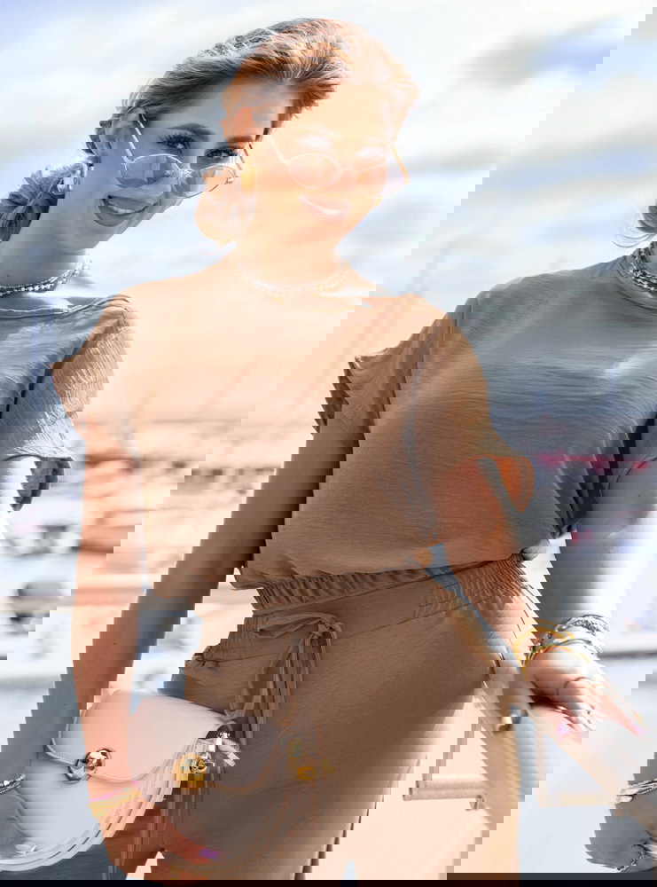 Komplet bluzka i szerokie spodnie...