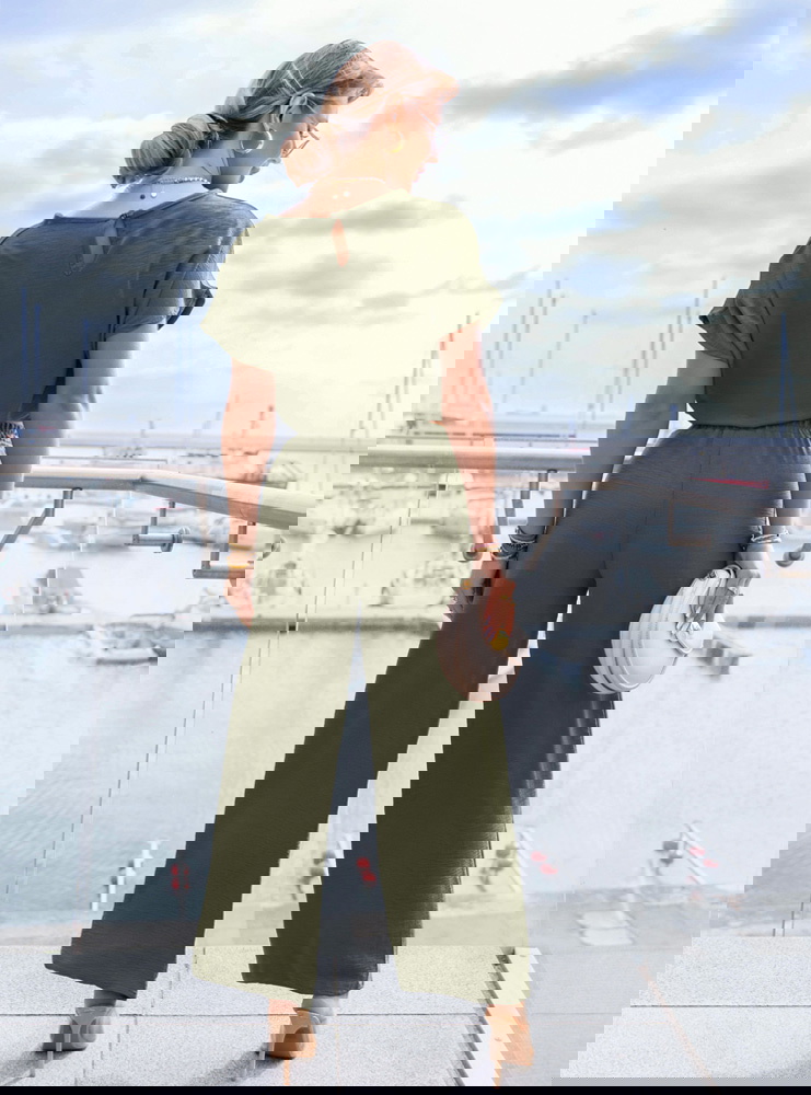 Komplet bluzka i szerokie spodnie...