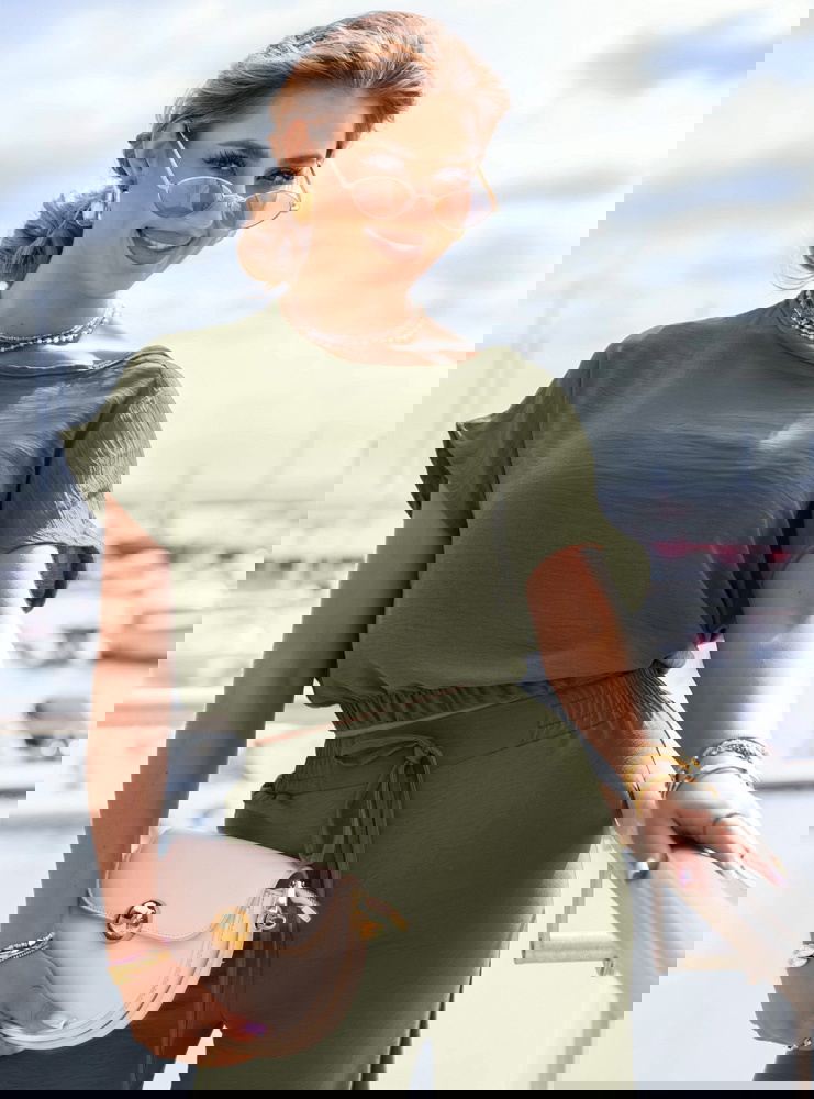 Komplet bluzka i szerokie spodnie...