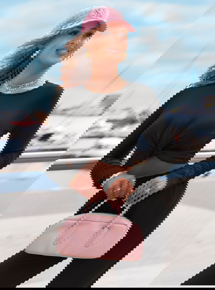 Czarny komplet bluzka i spodnie Jenesee