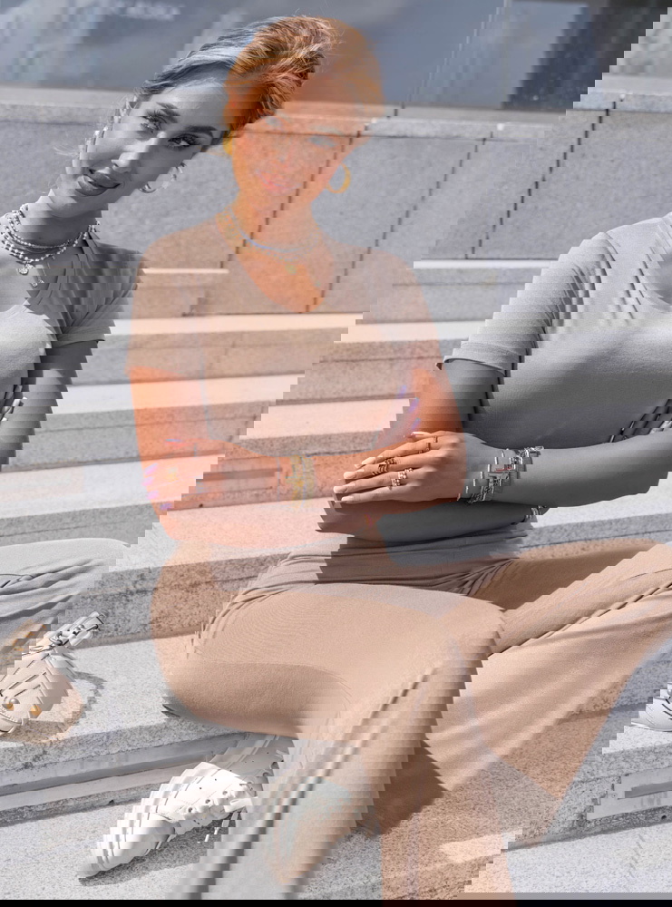 Komplet bluzka z krótkim rękawem i...