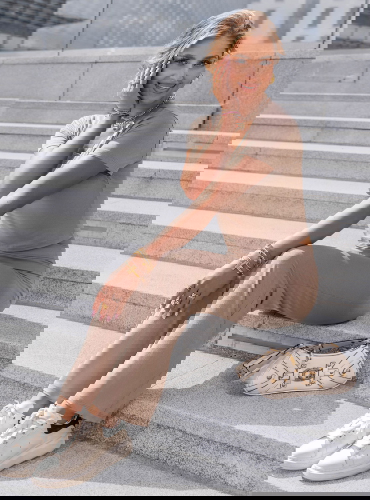 Komplet bluzka z krótkim rękawem i...