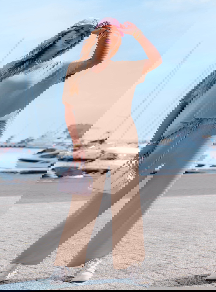 Komplet bluzka i szerokie spodnie...