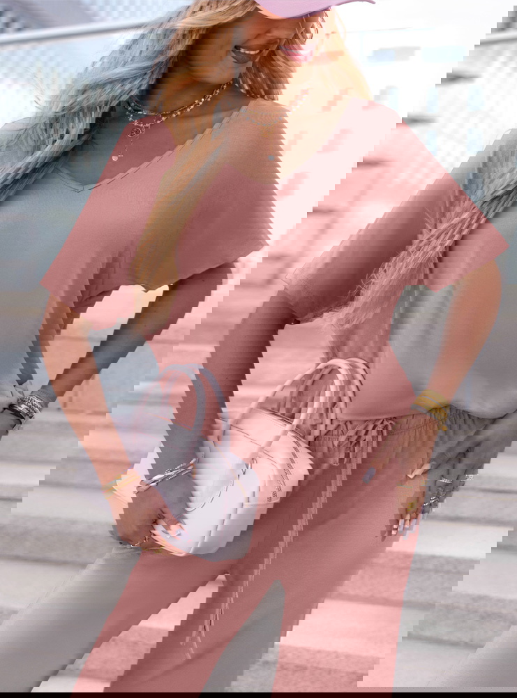 Komplet bluzka i szerokie spodnie...