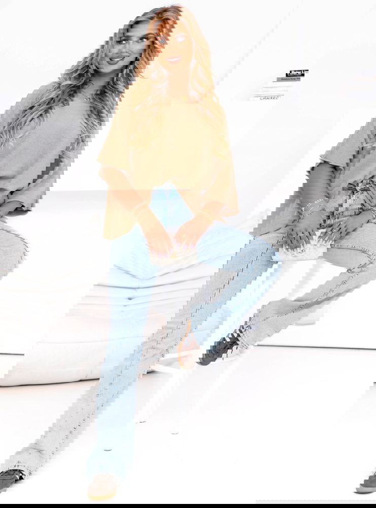 Sweter oversize Pauleen - mocha mousse