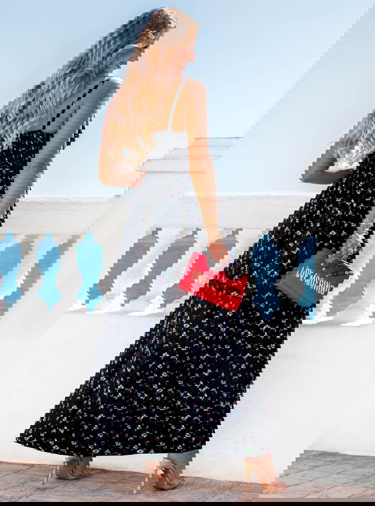 Kwiecista sukienka na ramiączkach z...