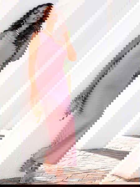 Dopasowana sukienka maxi... 2