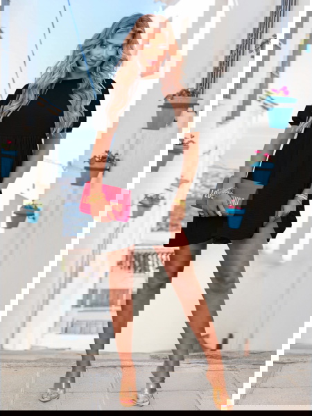 Czarna muślinowa sukienka... 2