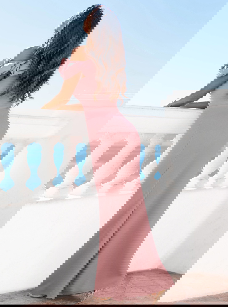 Długa sukienka typu hiszpanka z...