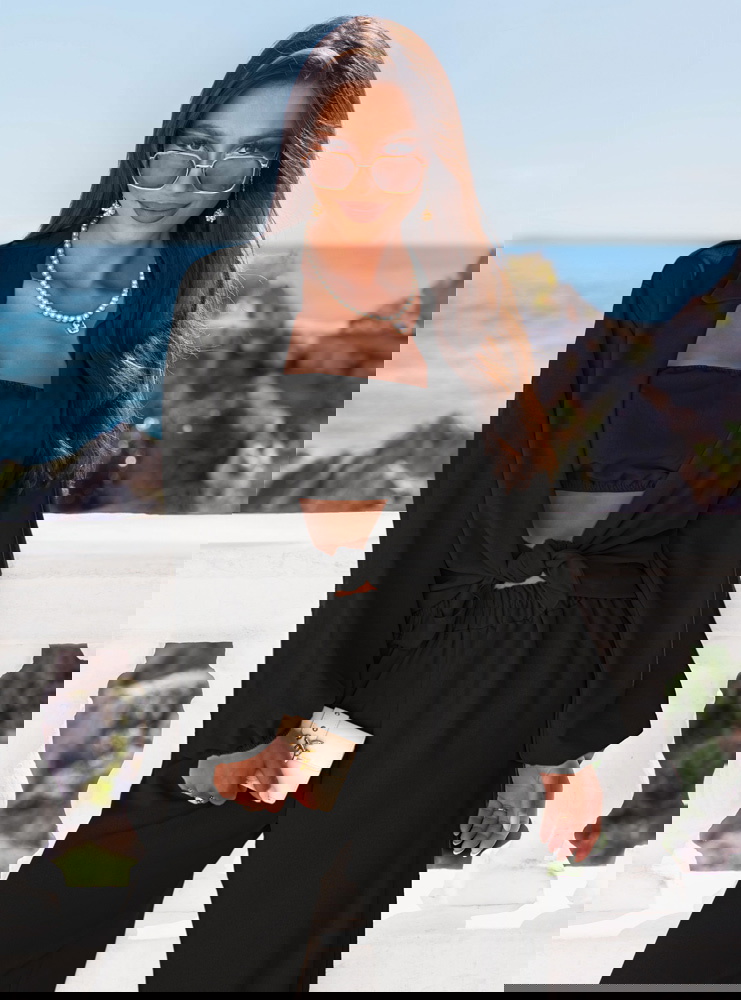 Czarny komplet 3 częściowy Shayraa