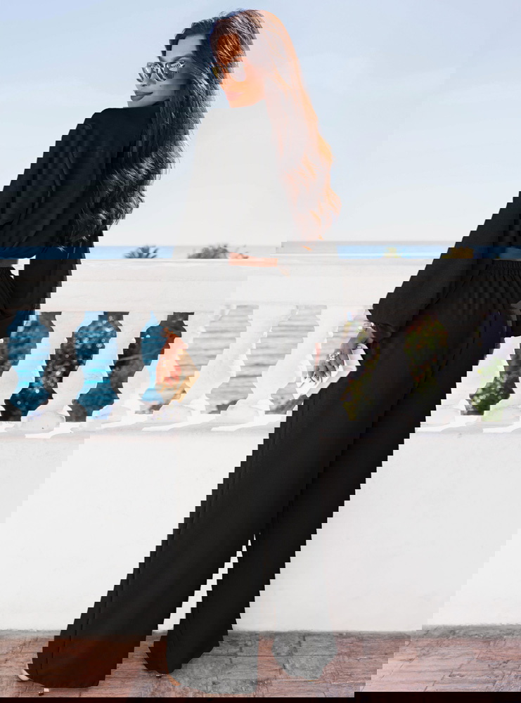 Czarny komplet 3 częściowy Shayraa