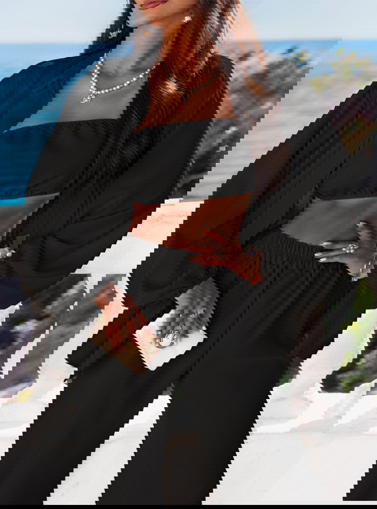 Czarny komplet 3 częściowy Shayraa