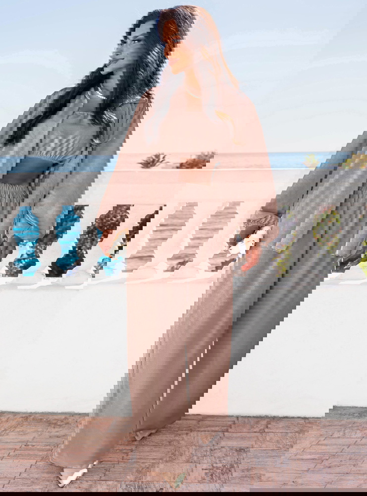 Komplet 3 częściowy Shayraa - mocha...