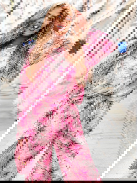 Kwiecisty komplet bluzka i... 2