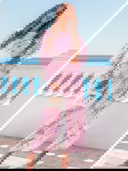 Kwiecisty komplet bluzka i... 2