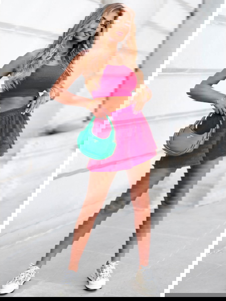 Prążkowany komplet top i... 2