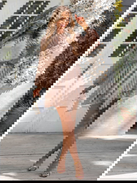 Szyfonowa sukienka mini... 2