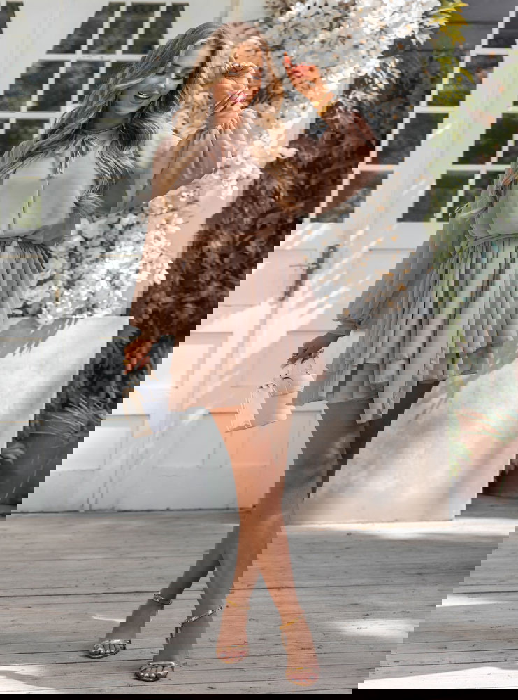 Szyfonowa sukienka mini Rosefline -...