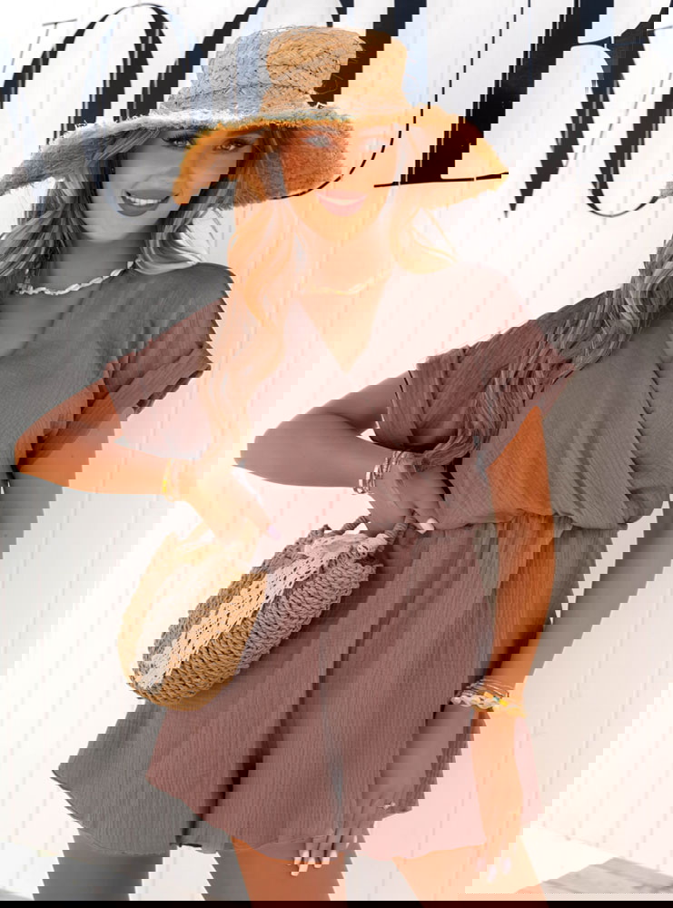 Muślinowy kombinezon z przekładanym...