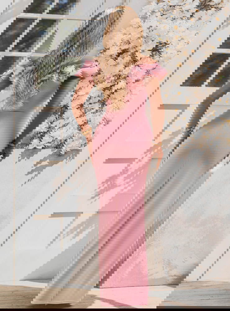 Długa sukienka typu hiszpanka z...