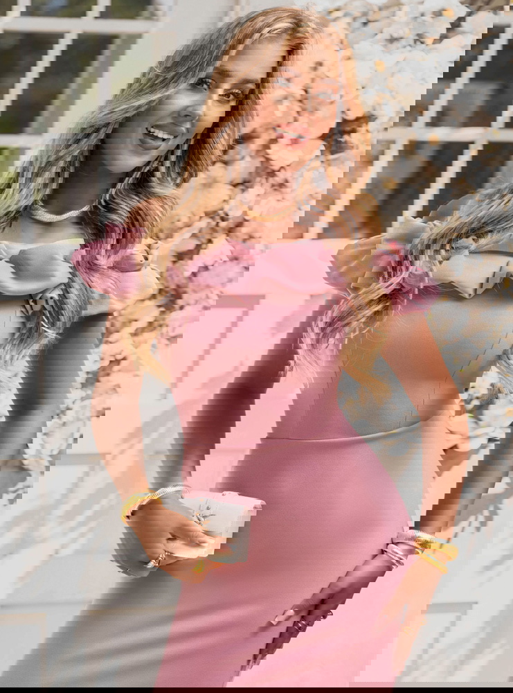 Długa sukienka typu hiszpanka z...