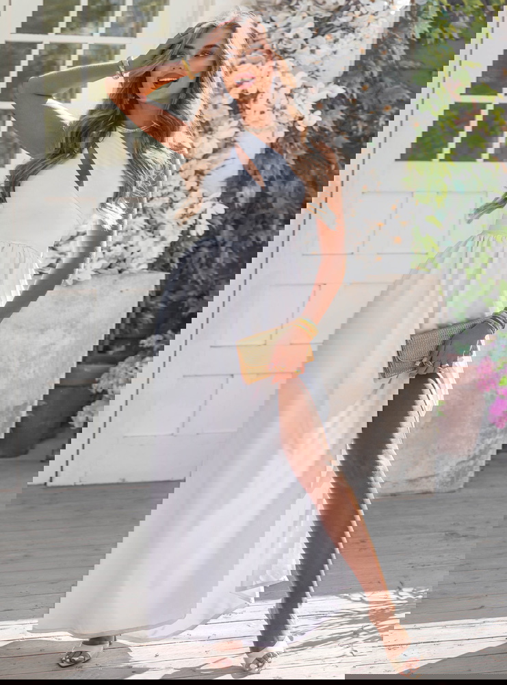 Biała sukienka na jedno ramię z...