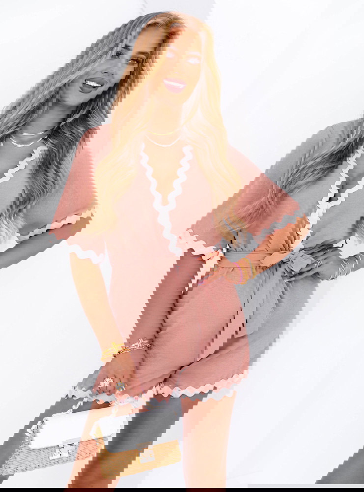 Krótki kombinezon z paskiem Vinalyn -...