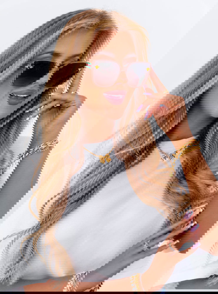 Szare okulary przeciwsłoneczne Nattie