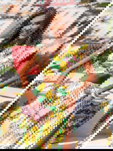 Wzorzysty komplet top i... 2