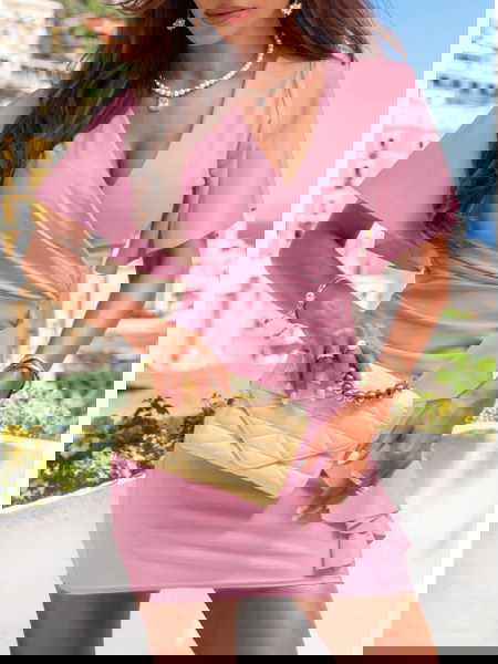 Sukienka z przekładanym... 2