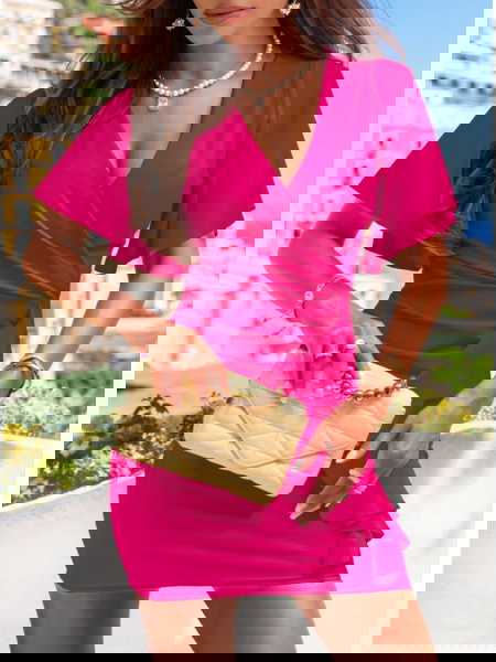 Sukienka z przekładanym... 2