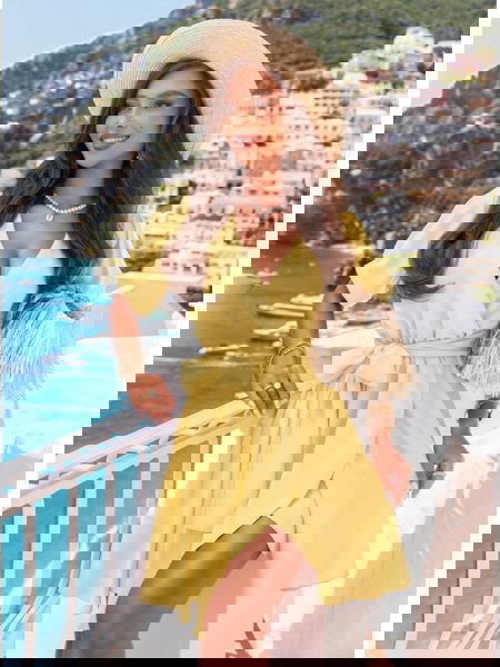 Sukienka mini wiązana w... 2