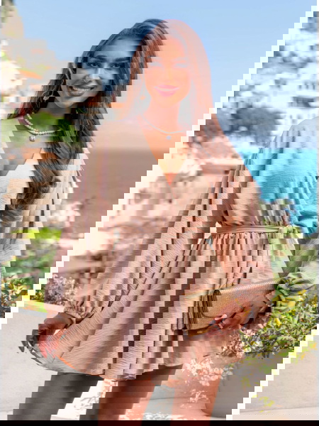 Beżowy kombinezon jak... 2