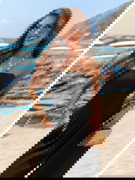 Czarny kombinezon bez... 2