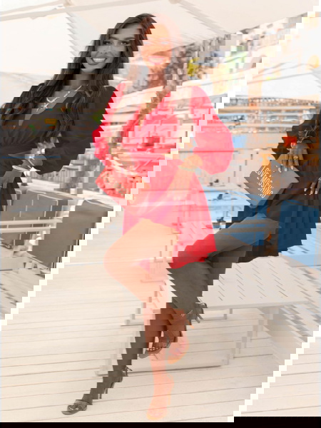 Malinowa sukienka... 2