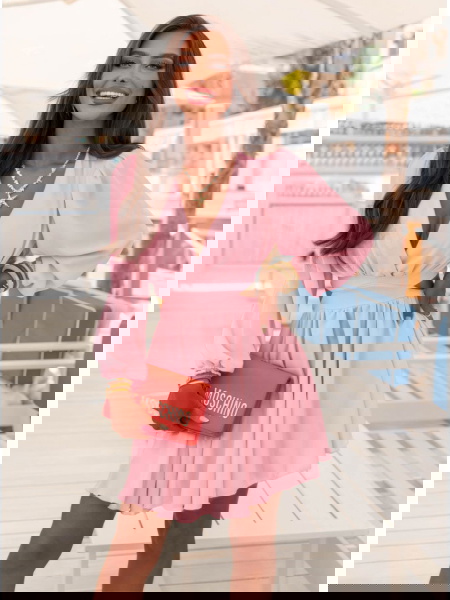 Pudrowa sukienka... 2