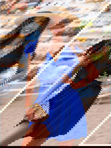 Chabrowa sukienka z... 2