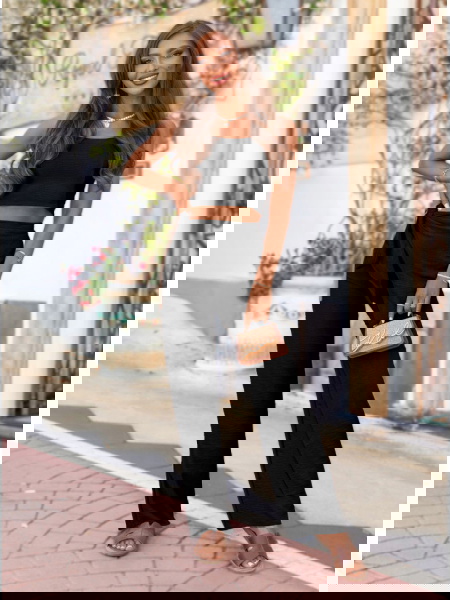 Czarny komplet top i... 2