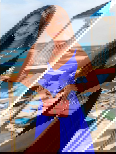 Chabrowa sukienka maxi z... 2