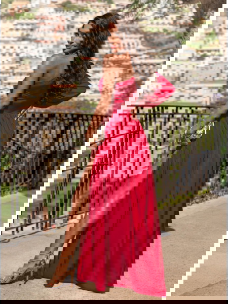 Malinowa sukienka na jedno... 2