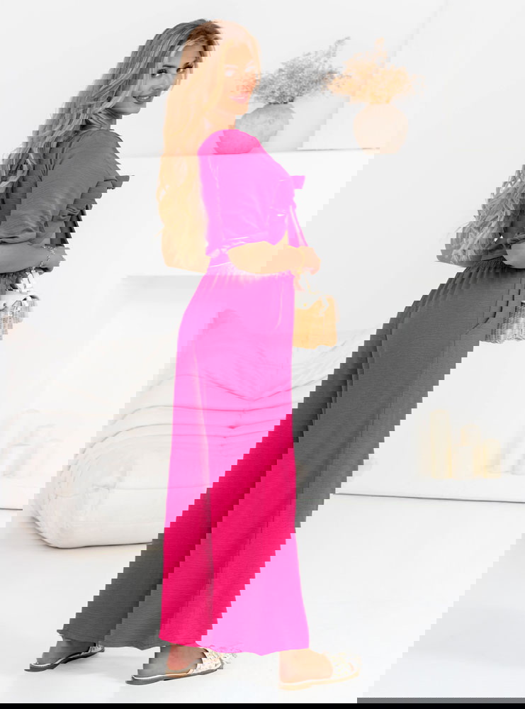 Komplet wiązany top i spodnie Ruzuna...