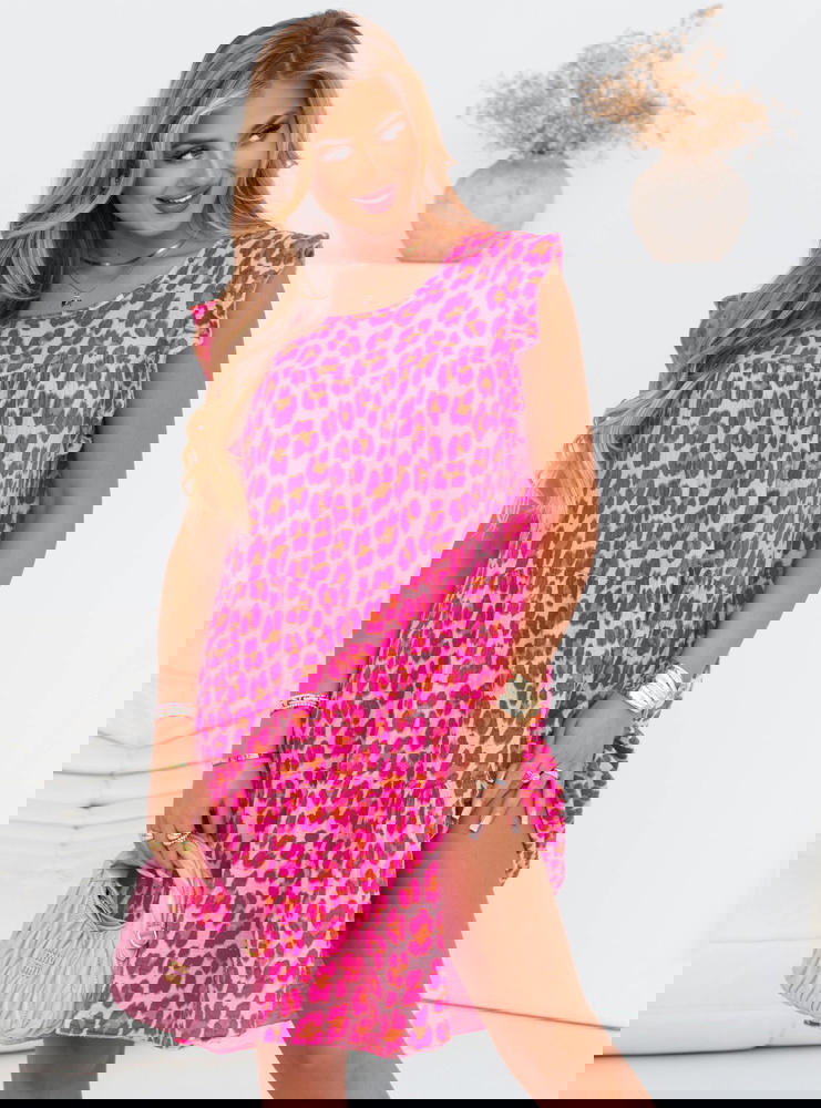 Muślinowa sukienka mini oversize...