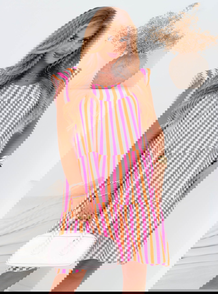 Muślinowa sukienka mini oversize...