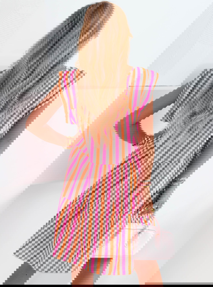 Muślinowa sukienka mini oversize...