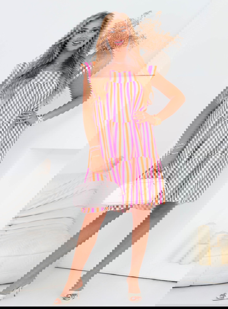 Muślinowa sukienka mini oversize...