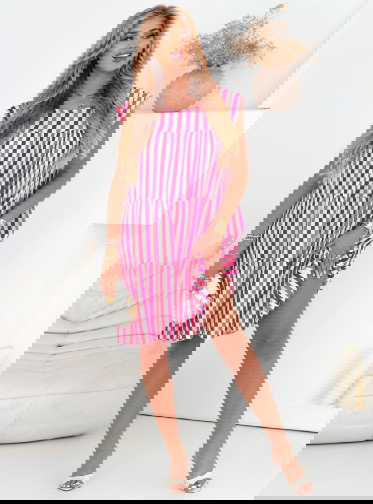 Muślinowa sukienka mini oversize...