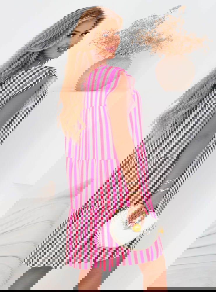 Muślinowa sukienka mini oversize...