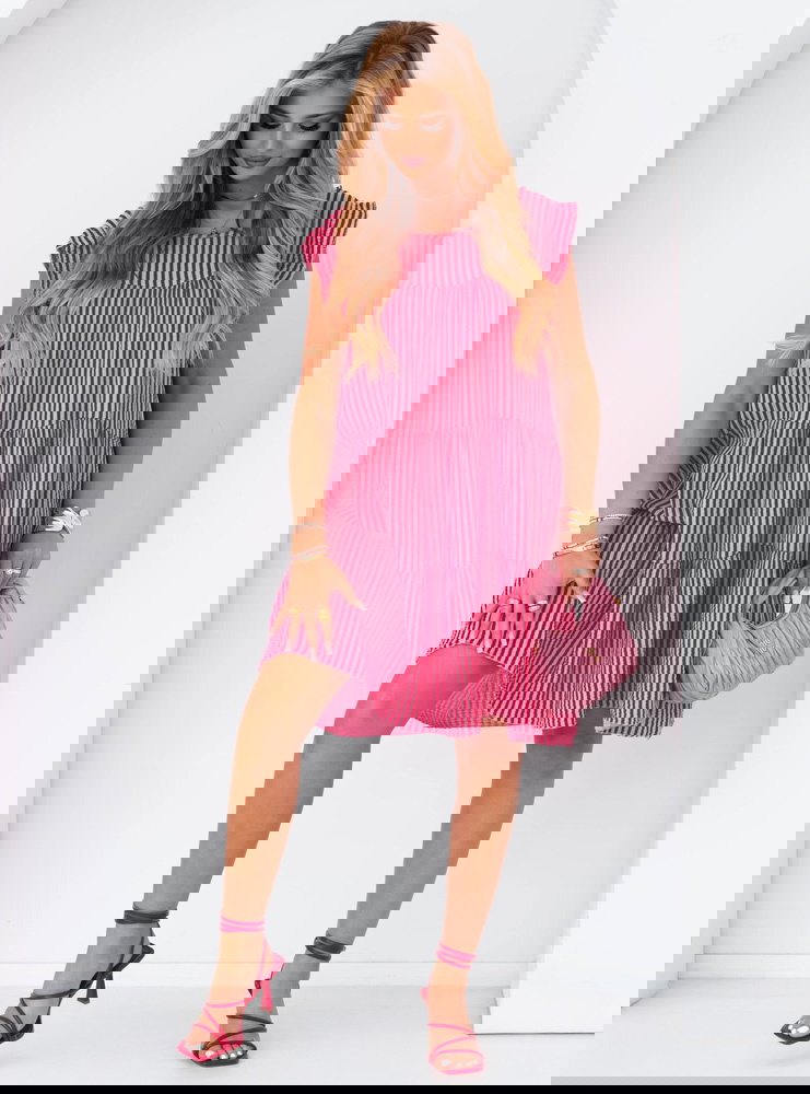 Muślinowa sukienka mini oversize...